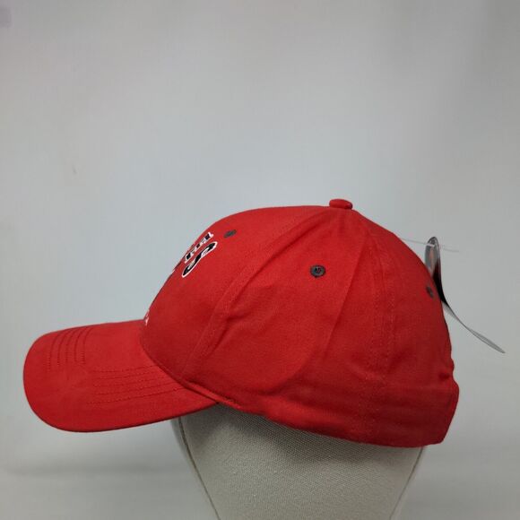 Naples Florida Strapback Hat Red OSFA Adjustable Embroidered Bio-Domes Headgear - Picture 3 of 7